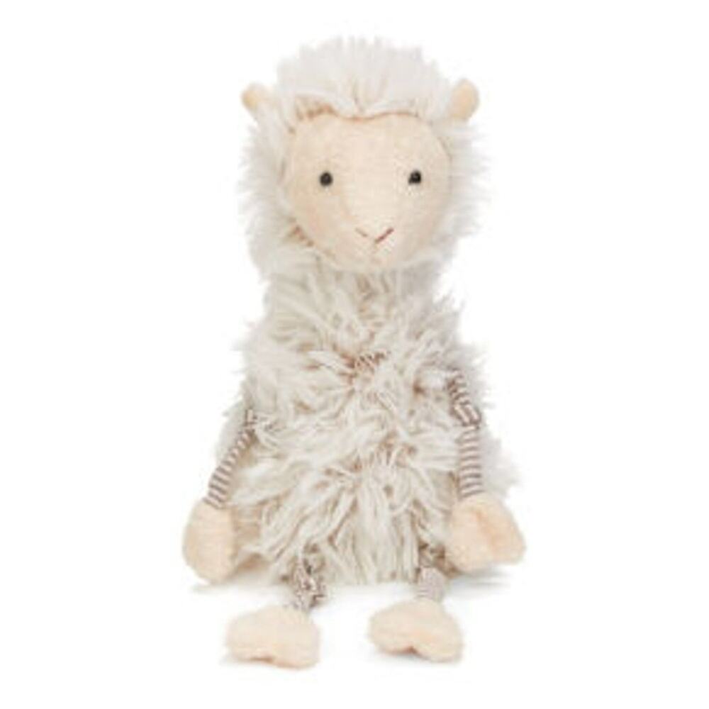 Bunnies By The Bay Louey the String Llama Plush Toy White Farm Baby Toy 100805